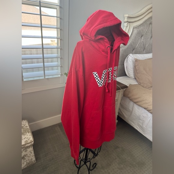 Women’s XL Red Vans hoodie checkered - Picture 2 of 7